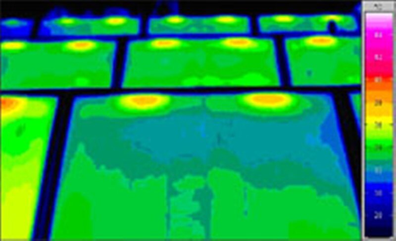 Thermografieaufnahme Photovoltaikanlage