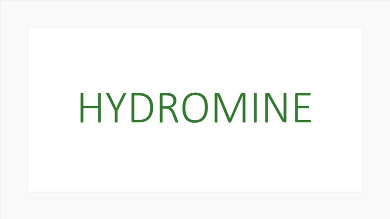 grüner Schriftzug des Projekttitels "HYDROMINE"