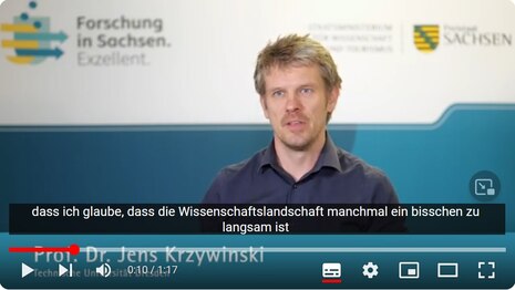 Prof. Dr. Jens Krzywinski bei seinem Vortrag